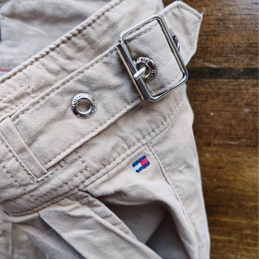 👖 Tommy Hilfiger Women’s Canvas Pants – Two-Button Closure – Size 14 👖 - Picture 5 of 7